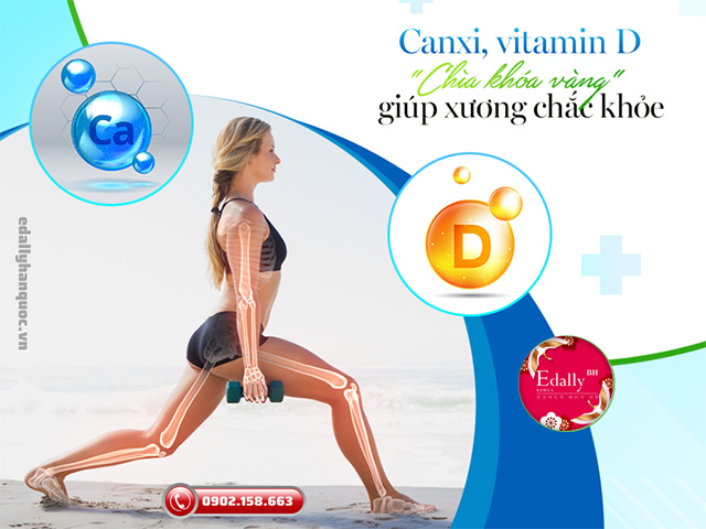 Canxi và vitamin D chính là chìa khóa vàng giúp xương khớp luôn chắc khỏe, dẻo dai