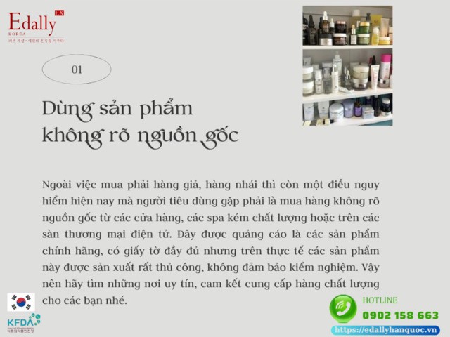 Càng dùng mỹ phẩm dưỡng da thì da càng lên mụn do sử dụng sản phẩm không rõ nguồn gốc