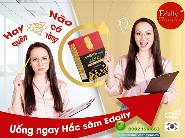 Cao Hắc sâm Edally Hwa Pyung Sam Hàn Quốc - Giải pháp toàn diện giúp ngăn ngừa tình trạng hay quên, não cá vàng cho con trong mùa thi tuyển sinh đại học