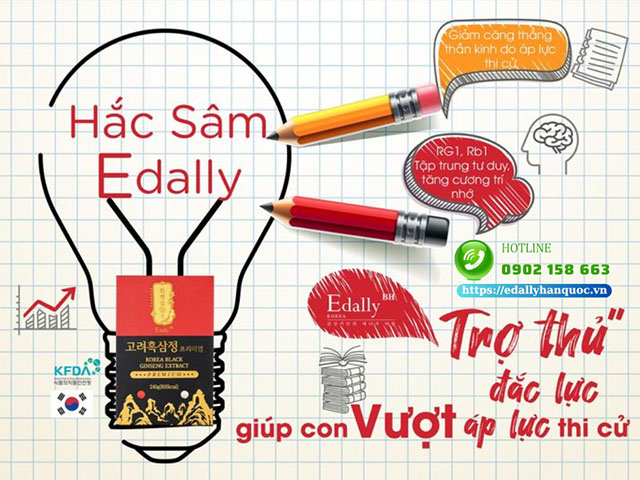 Cao Hắc sâm Edally Hwa Pyung Sam Hàn Quốc - Trợ thủ đắc lực giúp con vượt qua áp lực mùa thi tuyển sinh đại học