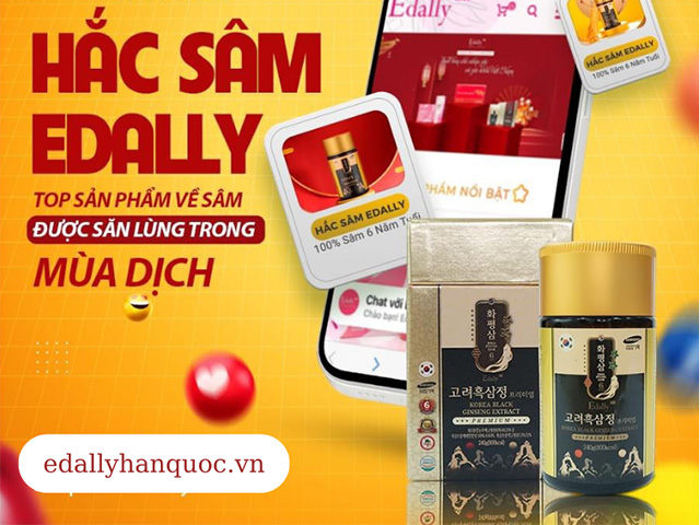 Cao Hắc Sâm Hwa Pyung Sam Edally Hàn Quốc luôn nằm trong Top sản phẩm bán chạy nhất mùa dịch bệnh