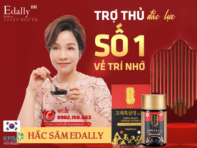 Cao hắc sâm Hàn Quốc Edally Hwa Pyung Sam - Trợ thủ số 1 về trí nhớ cho người bệnh Alzheimer