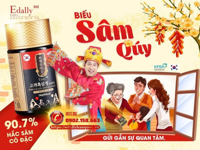 Cao Hắc sâm Hàn Quốc Edally Hwa Pyung Sam nhập khẩu chính hãng