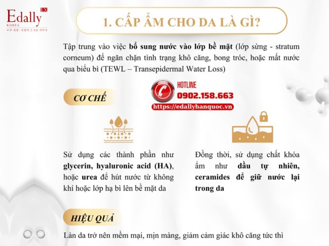 Cấp ẩm cho da là như thế nào?