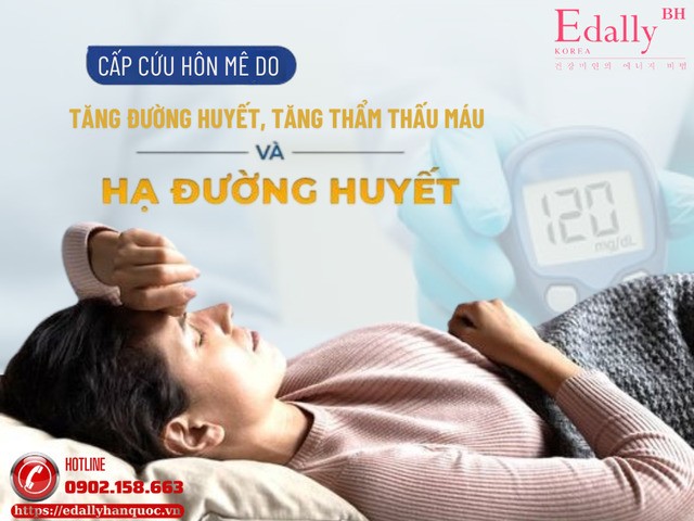 Cấp cứu hôn mê do tăng đường huyết, tăng thẩm thấu máu và hạ đường huyết Cấp cứu hôn mê do tăng đường huyết, tăng thẩm thấu máu và hạ đường huyết