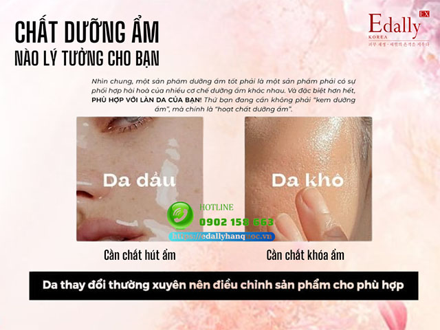 Chất dưỡng ẩm nào lý tưởng cho làn da của bạn?