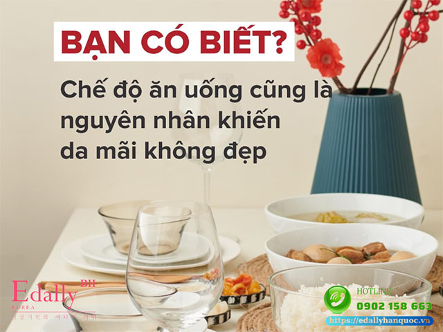 Bạn có biết chế độ ăn uống cũng là nguyên nhân khiến da bạn bị mụn và mãi không đẹp