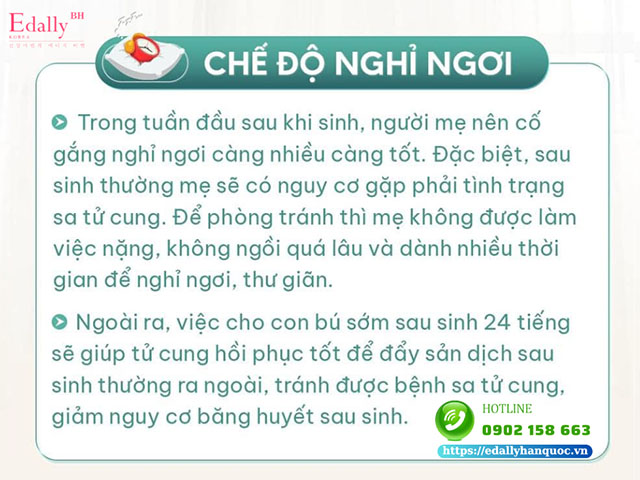 Chế độ nghỉ ngơi đúng cách khi chăm sóc bà bầu sau sinh ngay tại nhà