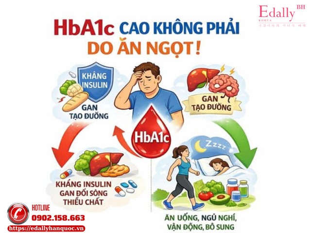 Chỉ Số HbA1c Cao Không Phải Do Ăn Ngọt - Sự Thật Mà Ít Người Biết