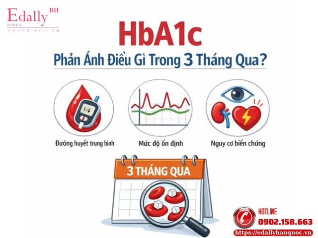 Chỉ số HbA1c phản ánh điều gì trong 3 tháng qua?