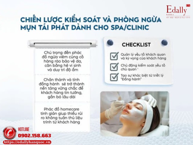 Chiến lược kiểm soát và phòng ngừa mụn tái phát dành cho spa/clinic
