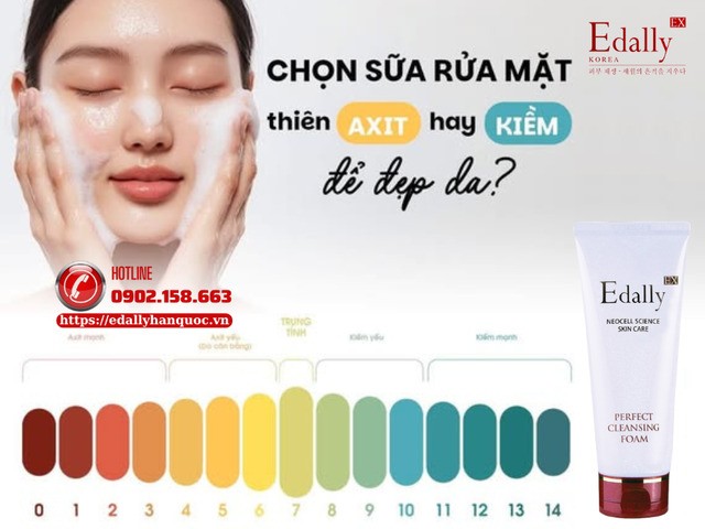 Chọn sữa rửa mặt thiên axit hay kiềm để làm đẹp da?