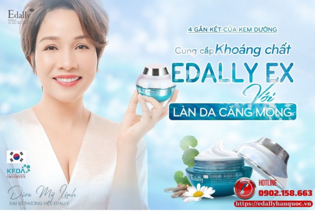 Chống thoát nước qua da với Kem dưỡng cung cấp khoáng chất Edally EX Hàn Quốc