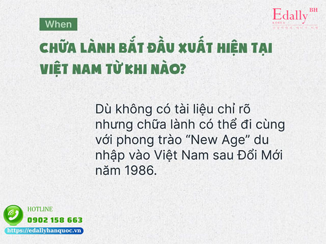 Chữa lành bắt đầu xuất hiện tại Việt Nam khi nào?