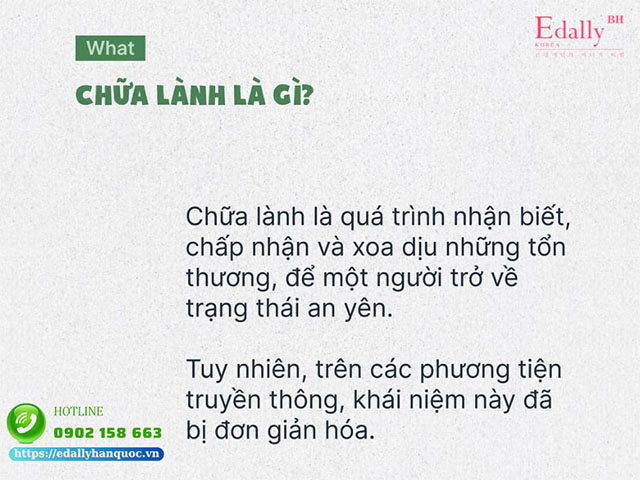 Chữa lành là chữa gì?