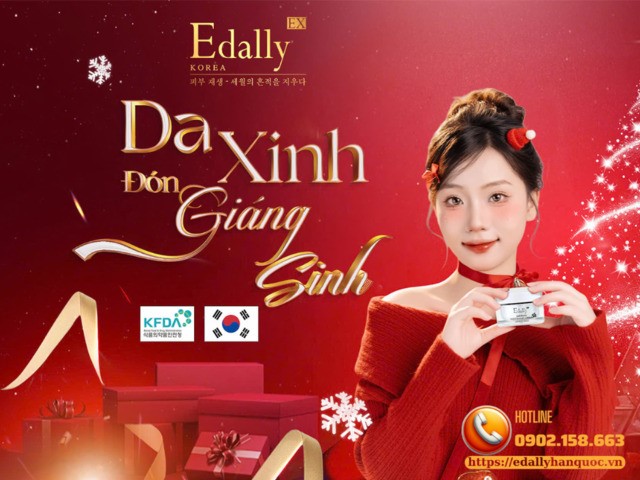 Chương trình khuyến mại quà tặng giáng sinh tháng 12/2024 ngành hàng Mỹ phẩm cao cấp Edally EX Hàn Quốc