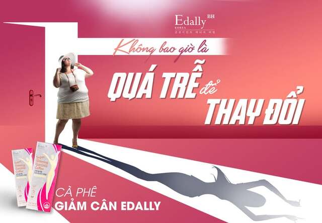 Không bao giờ là quá trễ để bạn thay đổi vóc dáng cùng Cà phê giảm cân và thải độc Edally Super Slimming Garcinia Coffee Hàn Quốc nhập khẩu, chính hãng
