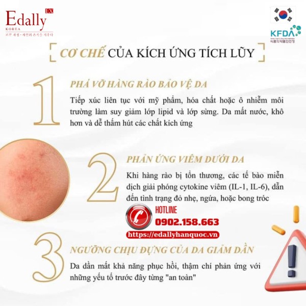 Cơ chế của kích ứng tích lũy là gì?