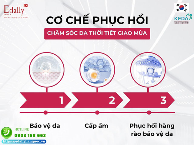 Cơ chế phục hồi, chăm sóc da khi thời tiết giao mùa hạ sang thu