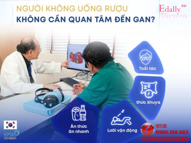 Có phải người không uống rượu không cần quan tâm đến gan?