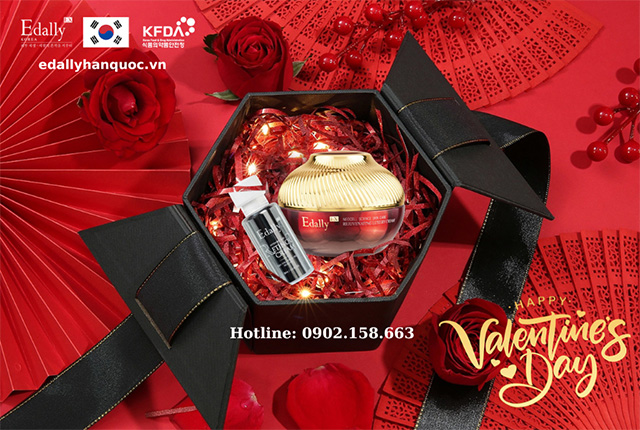 Set quà tặng ngày Valentine 14/2 đến từ thương hiệu Mỹ phẩm Edally EX Hàn Quốc