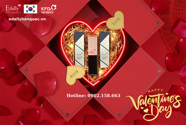 Quà tặng Valentine 14/2 Son môi Collagen Edally EX