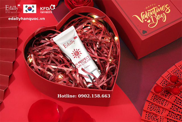 Quà tặng Valentine 14/2 Kem chống nắng ngừa nám hoàn hảo Edally EX