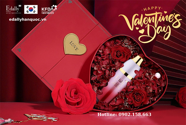 Quà tặng Valentine 14/2 Tinh chất vàng 24K Edally EX