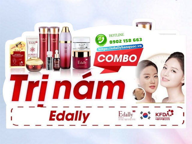 Combo điều trị nám da không Hydroquinone đến từ thương hiệu Mỹ phẩm Edally EX Hàn Quốc