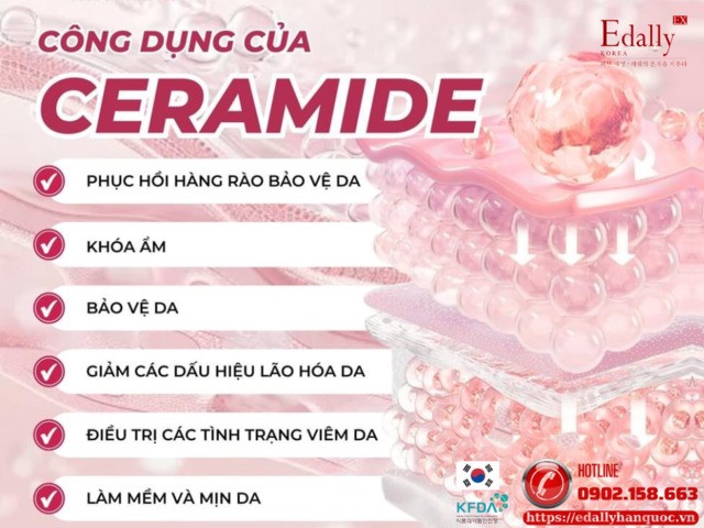 Tác dụng của Ceramide trong skincare