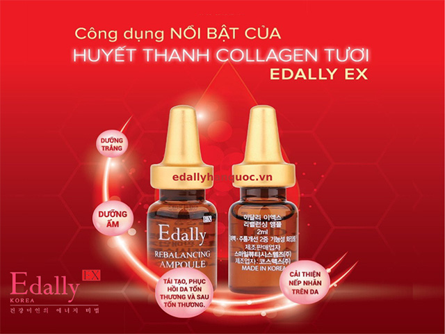 Công dụng của Huyết thanh Collagen tươi Edally EX Hàn Quốc