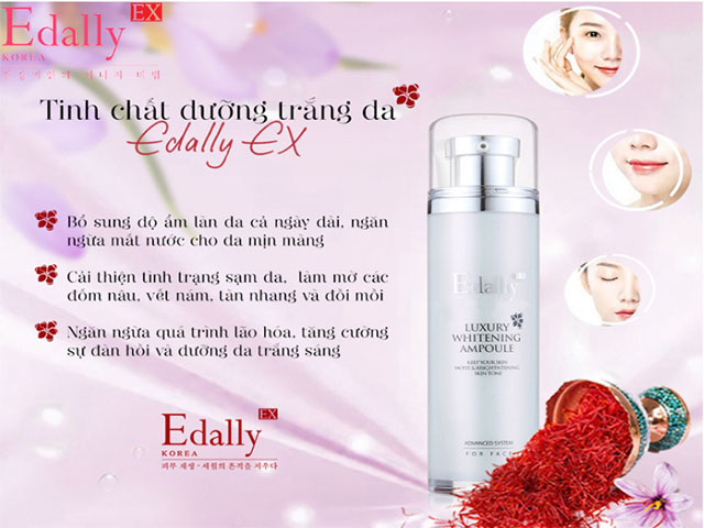 Công dụng của Tinh chất dưỡng trắng Saffron Edally EX Hàn Quốc 