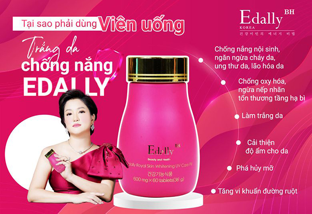 Tại Sao Phải Dùng Viên Uống Trắng Da Chống Nắng Edally BH Hàn Quốc?
