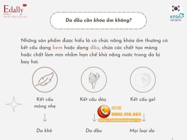 Da dầu có cần phải khóa ẩm không?