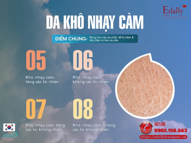 Cách nhận biết da khô nhạy cảm