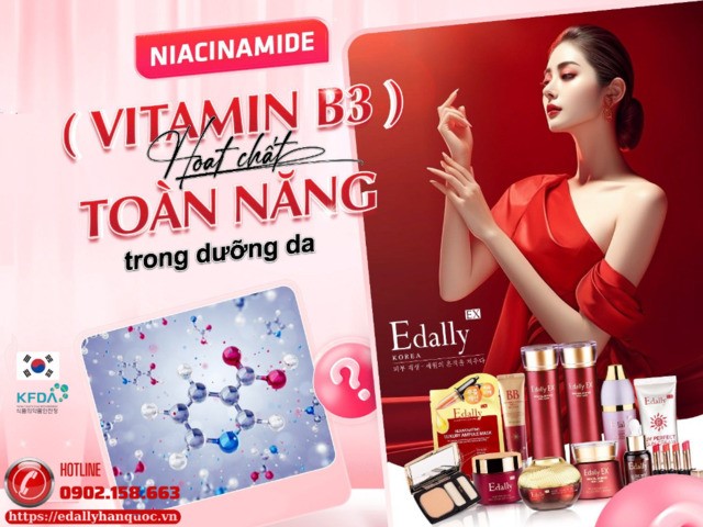 Vitamin B3 (Niacinamide)cần cho da mụn