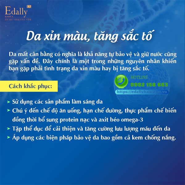 Cách khắc phục tình trạng da xỉn màu, tăng sắc tố do mất cân bằng da như thế nào?