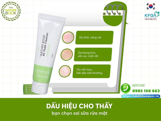 Dấu hiệu cho thấy bạn đã chọn sai sữa rửa mặt cho da của mình