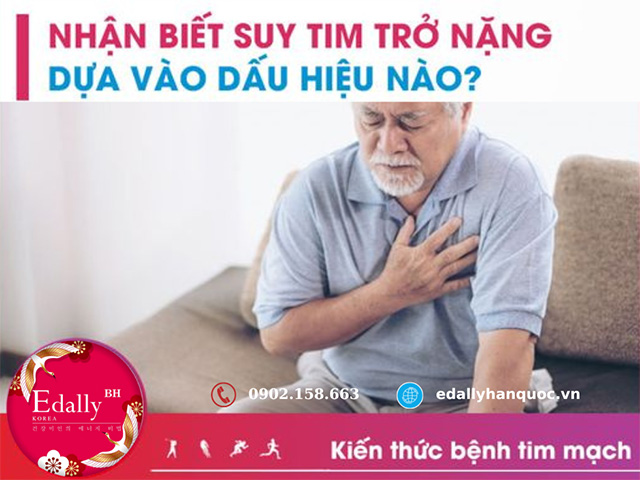 Nhận biết bệnh suy tim trở năng dựa vào những dấu hiệu nào?