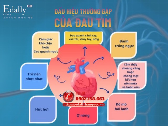 Triệu chứng thường gặp của cơn đau tim Triệu chứng thường gặp của cơn đau tim