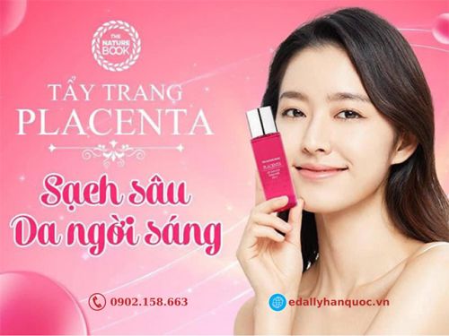 Nước Tẩy Trang Placenta The Nature Book Hàn Quốc - Sạch Sâu, Da Rạng Ngời 