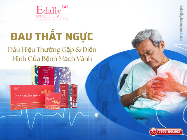 Đau thắt ngực là triệu chứng thường gặp và điển hình của bệnh mạch vành