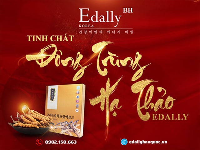 Nước tinh chất Đông trùng hạ thảo Hàn Quốc Edally Hwa Pyung Sam là sản phẩm nhập khẩu chính hãng được ưa chuộng tại Hà Nội, Sơn Tây và Việt Nam