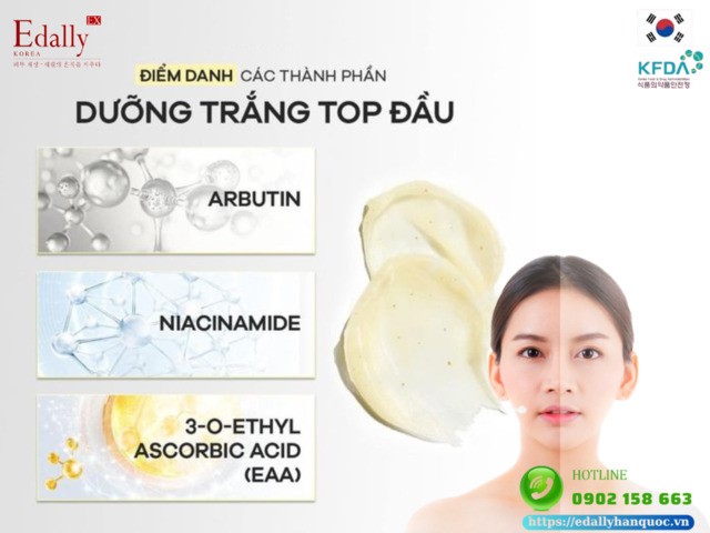 Điểm danh các thành phần dưỡng trắng da top đầu trong mỹ phẩm