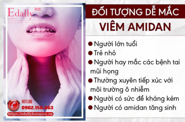 Đối tượng dễ mắc viêm amidan