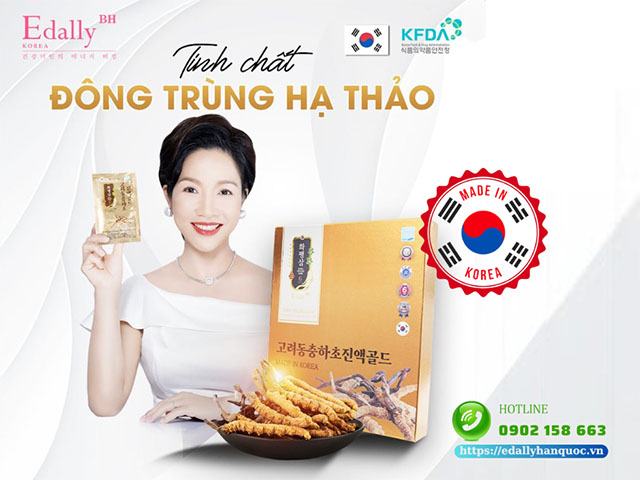 Tinh chất Đông trùng hạ thảo Edally Hwa Pyung Sam - Hỗ trợ điều trị bệnh hen suyễn hiệu quả