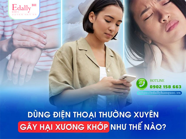 Dùng điện thoại thường xuyên gây hại cho xương khớp như thế nào?