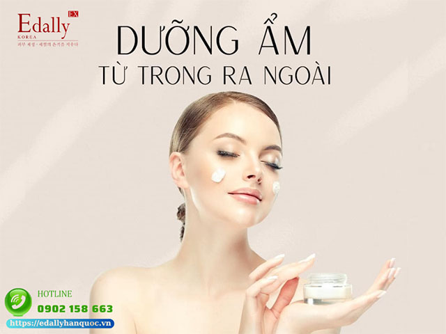 Để cho làn da trắng mịn rạng rỡ phải dưỡng ẩm từ trong ra ngoài