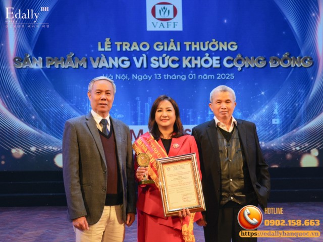 Edally BH Vinh Dự Nhận 3 Huy Chương Vàng “Sản Phẩm Vàng Vì Sức Khỏe Cộng Đồng” Từ VAFF