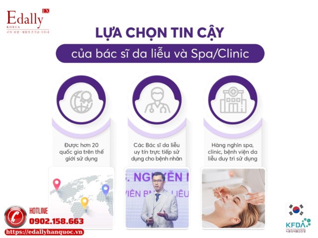 Mỹ phẩm Edally EX Hàn Quốc - Lựa chọn tin cậy của bác sĩ da liễu và Spa/Clinic